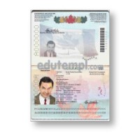 Canada Passport photoshop template PSD